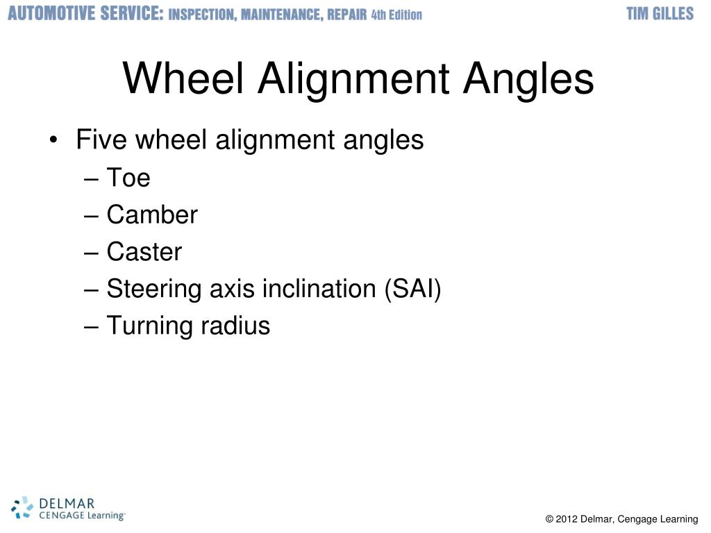 PPT Wheel Alignment Fundamentals PowerPoint Presentation, free