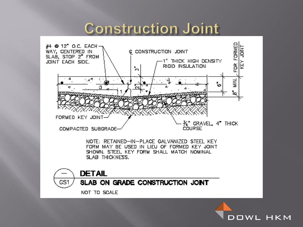PPT Joints in Concrete Construction PowerPoint Presentation, free