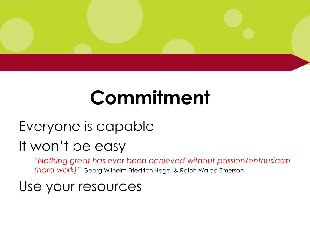 PPT Commitment PowerPoint Presentation, free download ID3041212