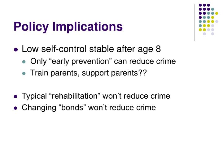 PPT A General Theory of Crime Gottfredson and Hirschi (1990