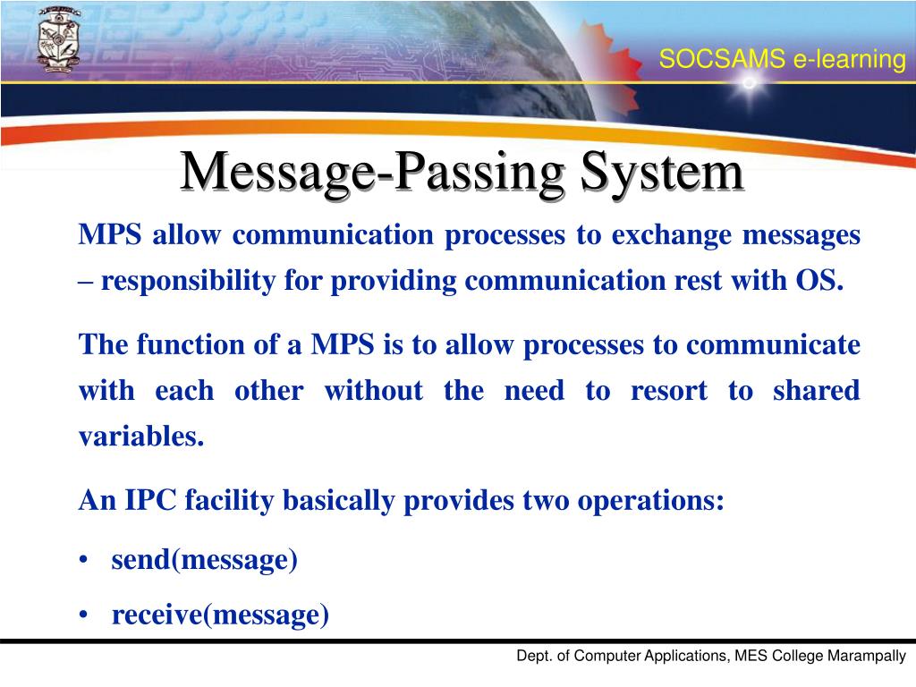 PPT INTERPROCESS COMMUNICATION AND SYNCHRONIZATION PowerPoint