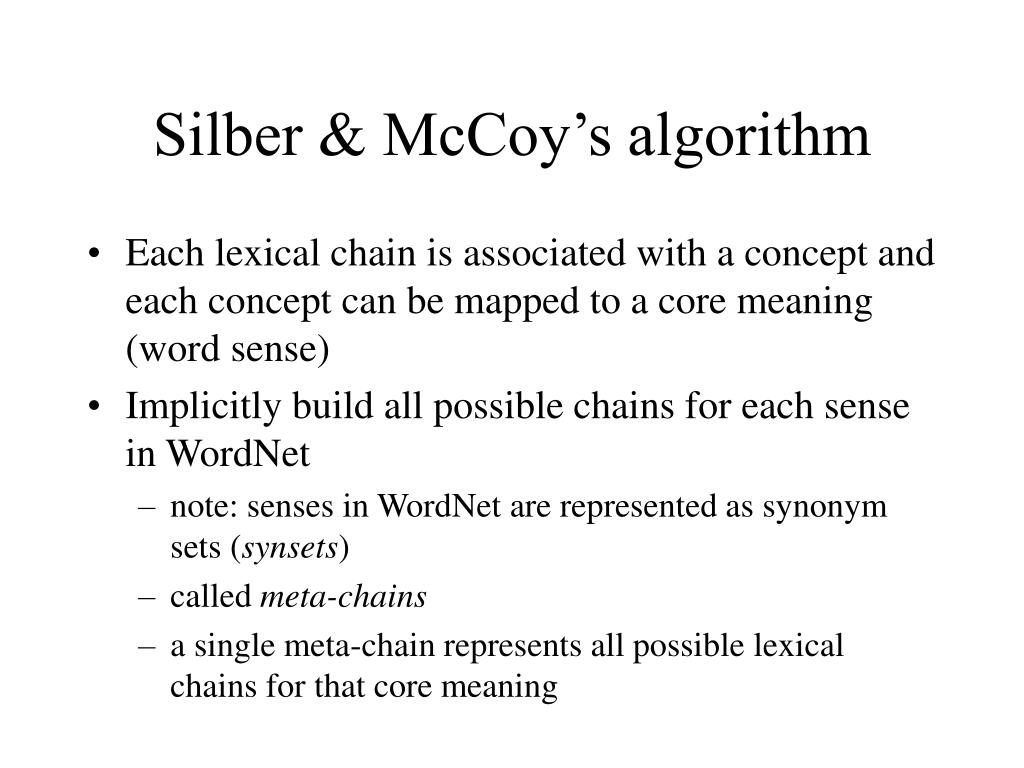 PPT Lexical chains for summarization PowerPoint Presentation, free