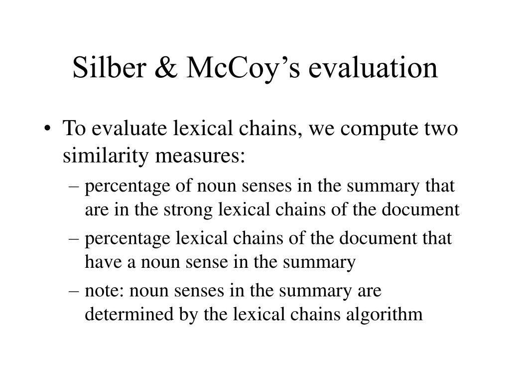 PPT Lexical chains for summarization PowerPoint Presentation, free