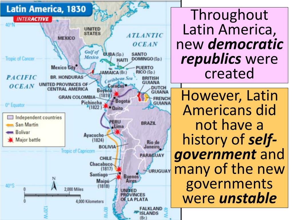 PPT LATIN AMERICAN REVOLUTIONS PowerPoint Presentation, free download
