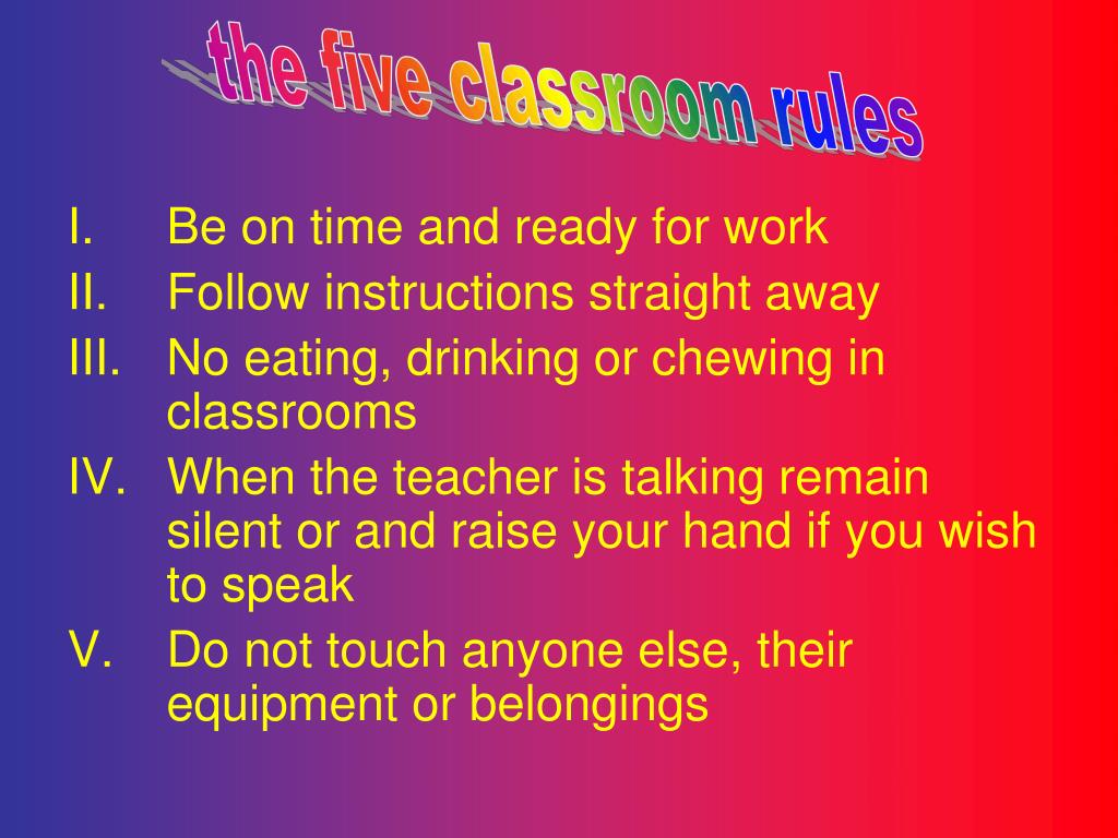 PPT SCHOOL RULES AND REGULATIONS PowerPoint Presentation, free