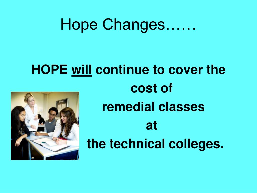PPT HOPE SCHOLARSHIP and HOPE GRANT PowerPoint Presentation