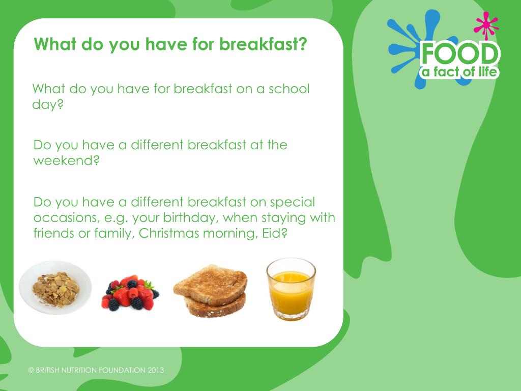 PPT Breakfast PowerPoint Presentation, free download ID3051112
