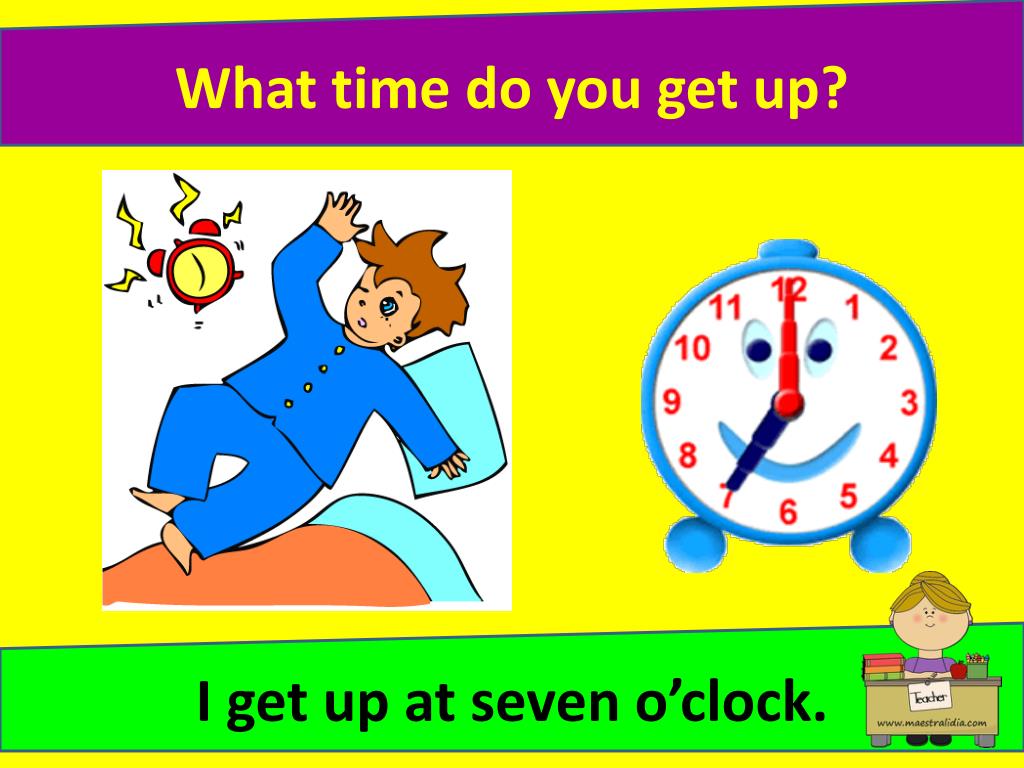 PPT What time do you get up? PowerPoint Presentation, free download ID3051802