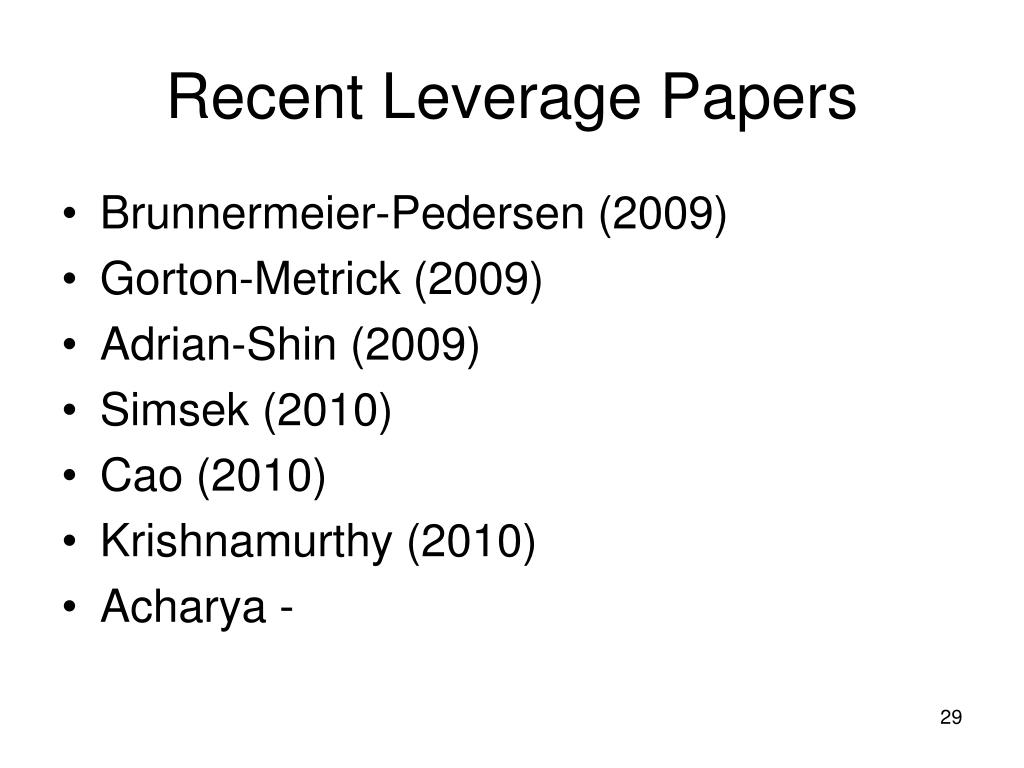 PPT The Leverage Cycle PowerPoint Presentation, free download ID