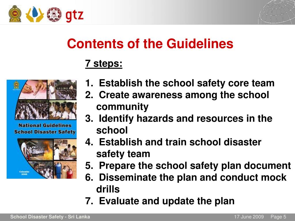 PPT School Disaster Safety in Sri Lanka PowerPoint Presentation, free
