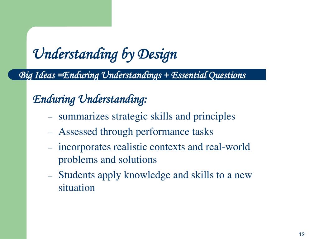 PPT Understanding by Design PowerPoint Presentation, free download ID3055715