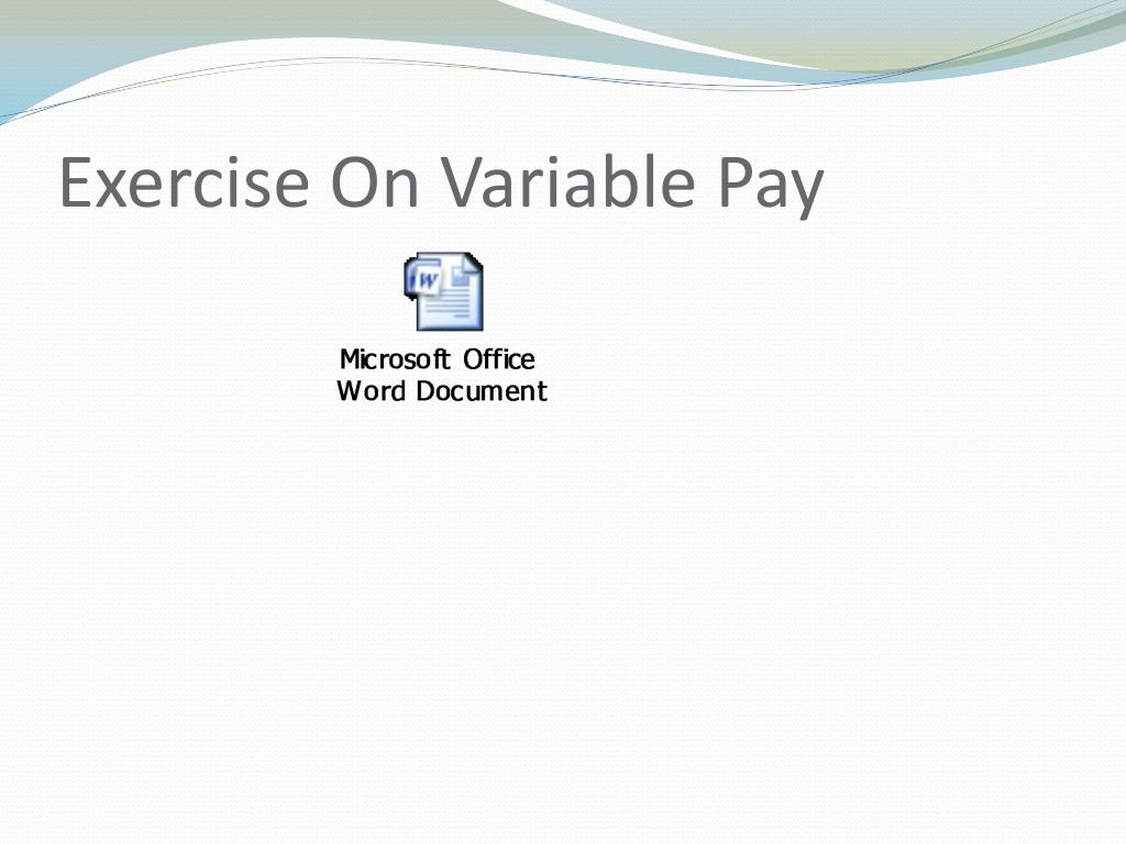 PPT Variable Pay and Executive Compensation PowerPoint Presentation