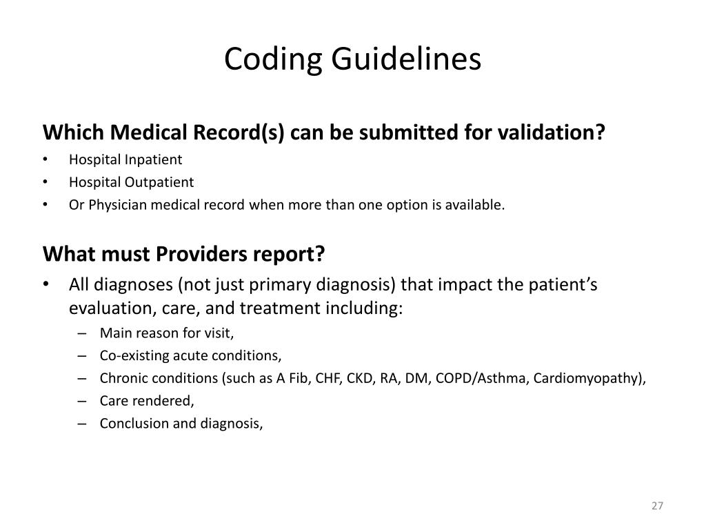PPT Risk Adjustment Hierarchical Condition Categories (HCC Coding