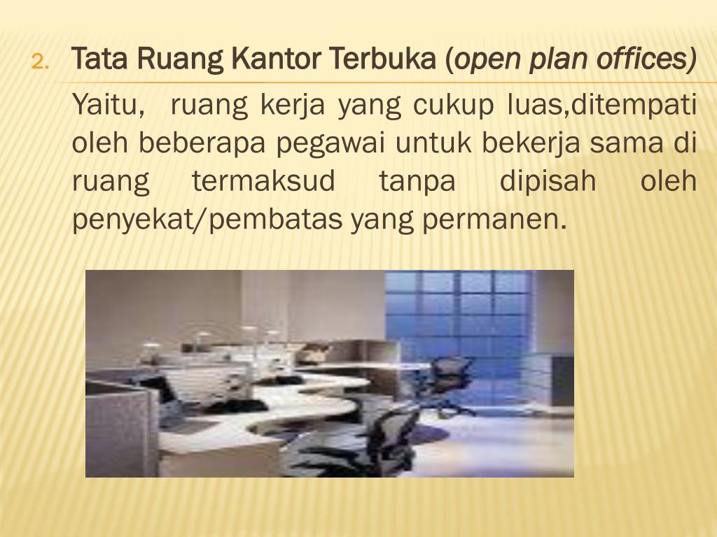 Contoh Sketsa Gambar Tata Ruang Kantor Terbuka Menata Rapi