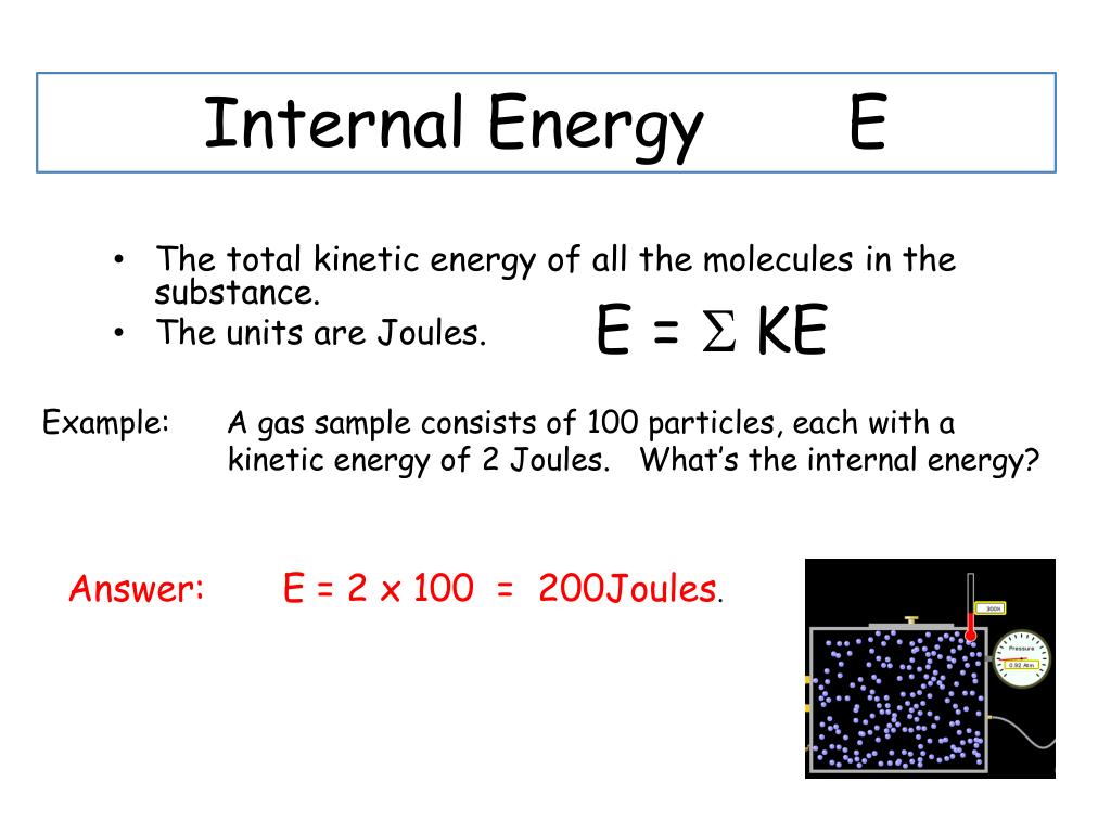 PPT Heat, Temperature, and Internal Energy PowerPoint Presentation