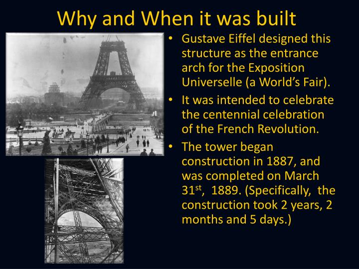 PPT The Eiffel Tower PowerPoint Presentation ID3060653