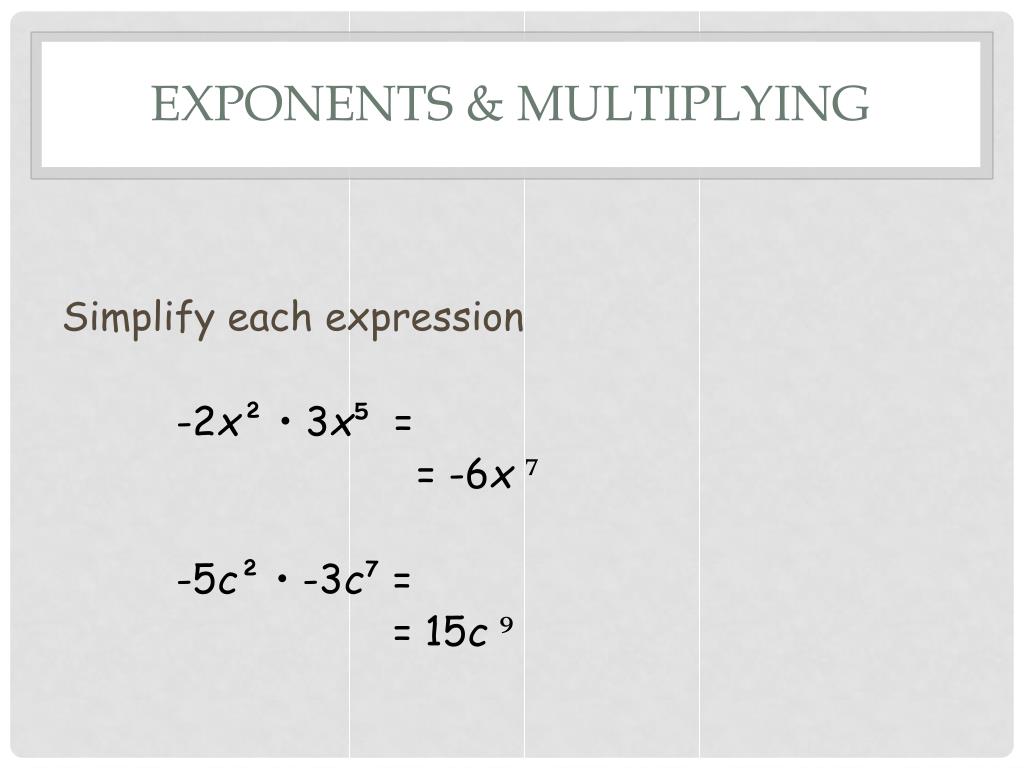 PPT Exponents & Multiplying PowerPoint Presentation, free download