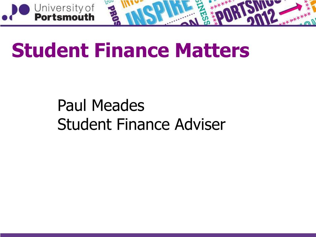 PPT Student Finance Matters PowerPoint Presentation, free download