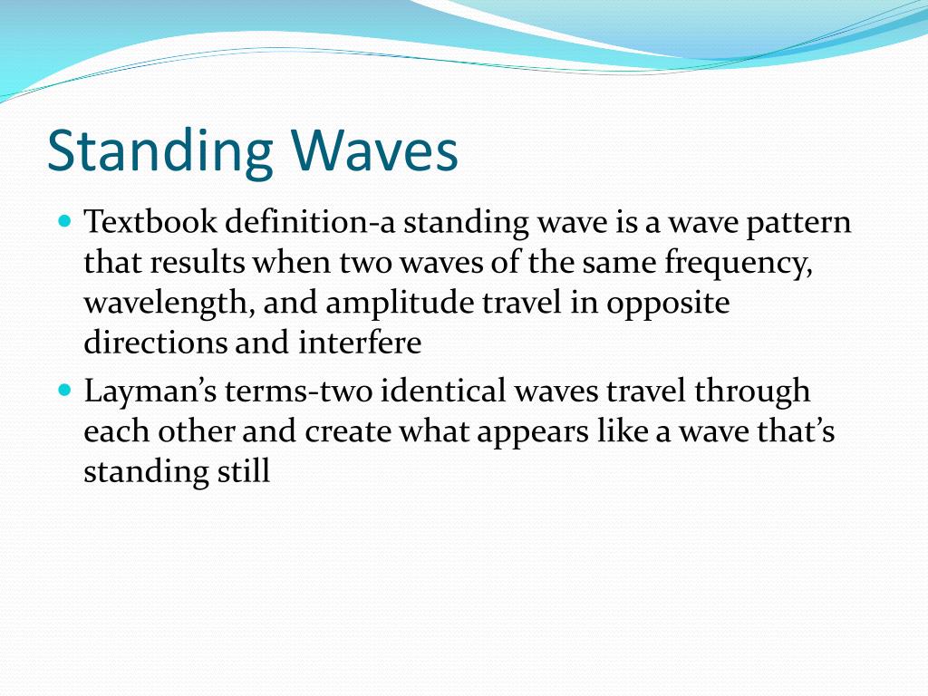 PPT Standing Waves PowerPoint Presentation, free download ID3062734