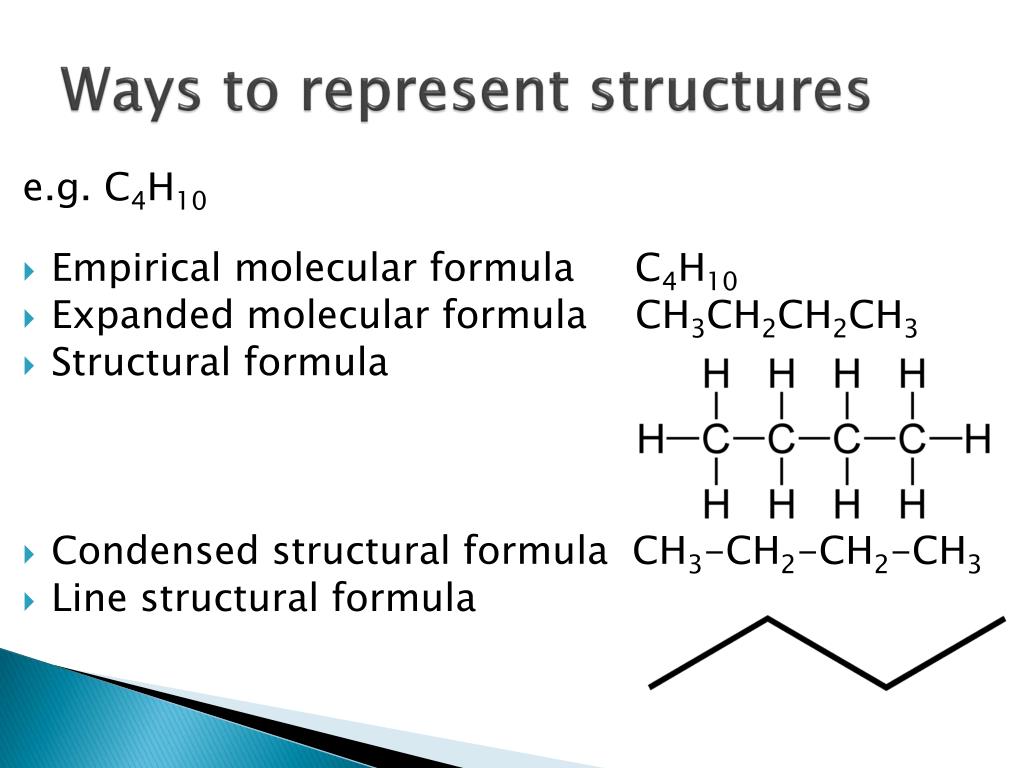 Which of the following is a condensed structural formula for propane