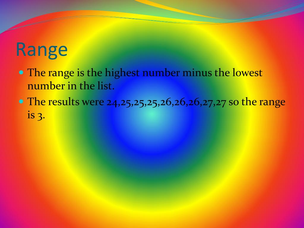 PPT Mean, Mode, Median, Range PowerPoint Presentation, free download ID3063284