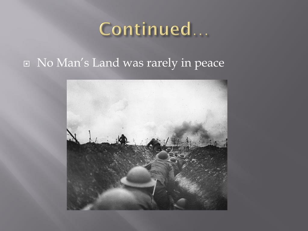 PPT No Man’s Land, Western Front, Eastern Front PowerPoint