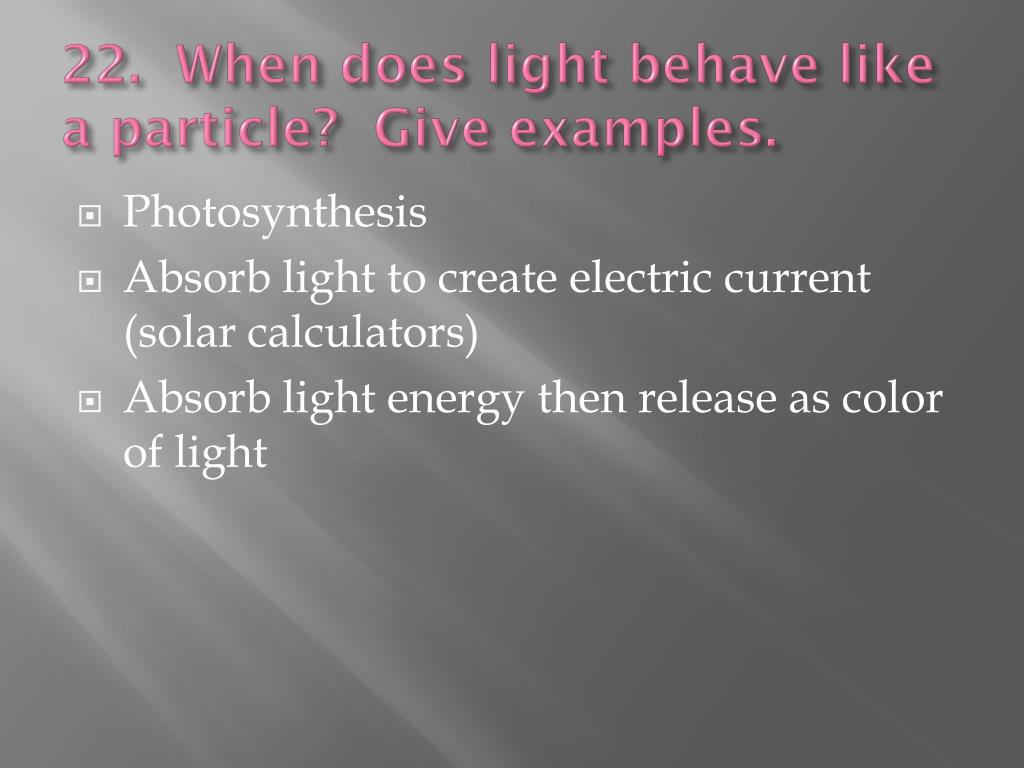 PPT Sound, light, & color review answers PowerPoint Presentation ID