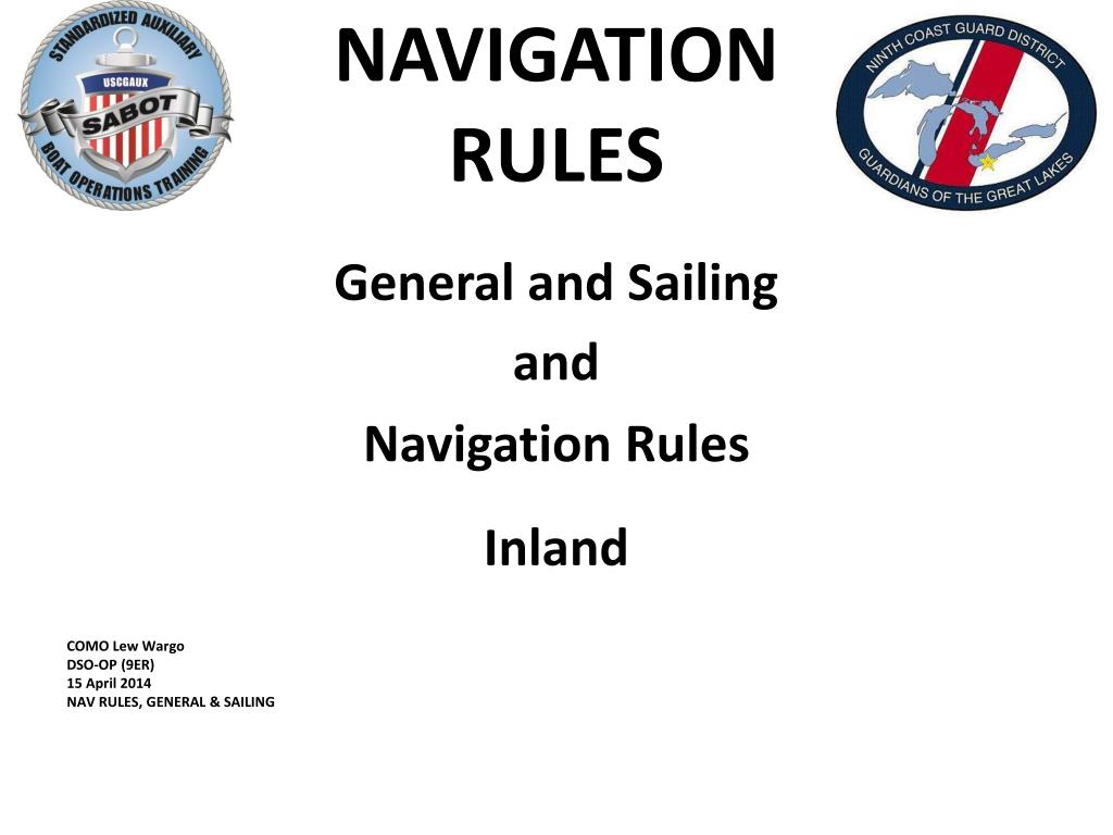 PPT NAVIGATION RULES PowerPoint Presentation, free download ID3065983