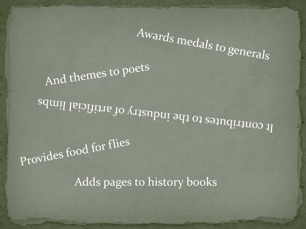 PPT The War Works Hard PowerPoint Presentation, free download ID