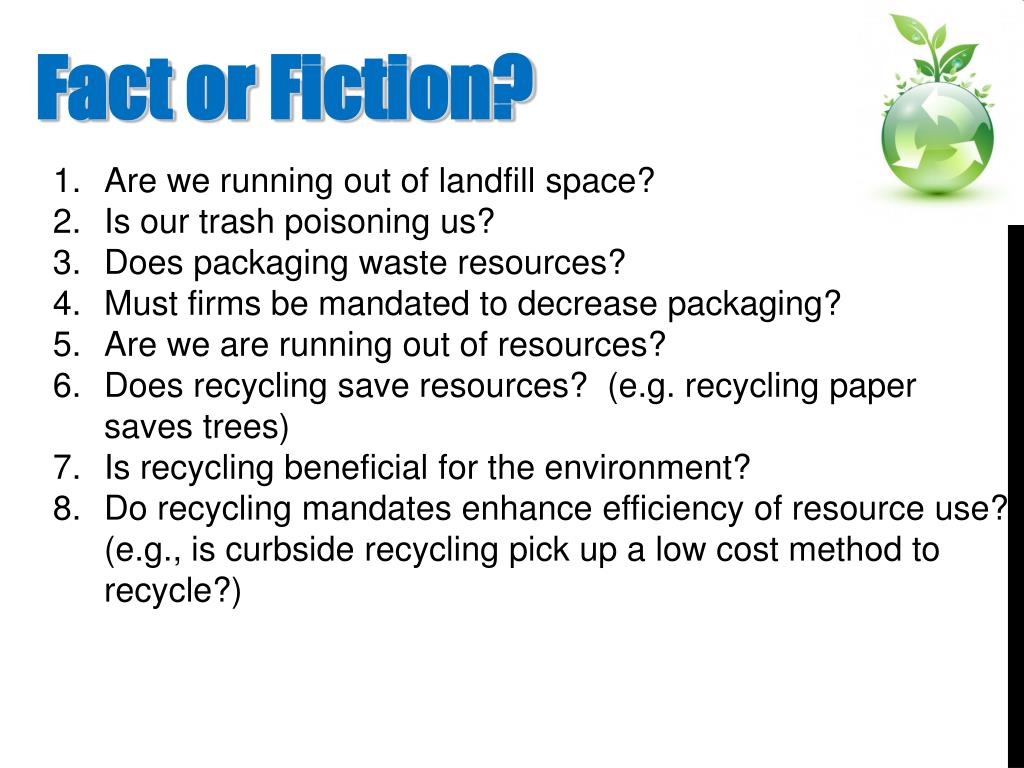 PPT The Truth about Recycling PowerPoint Presentation, free download