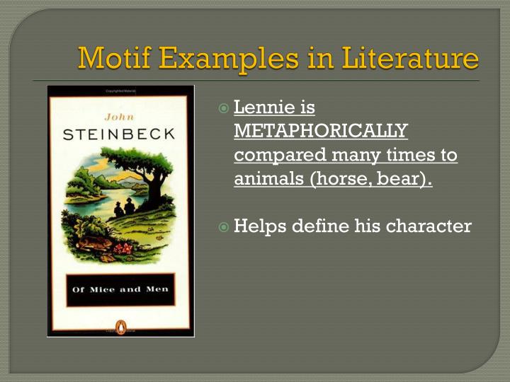 PPT The Study of Motifs PowerPoint Presentation ID3069783