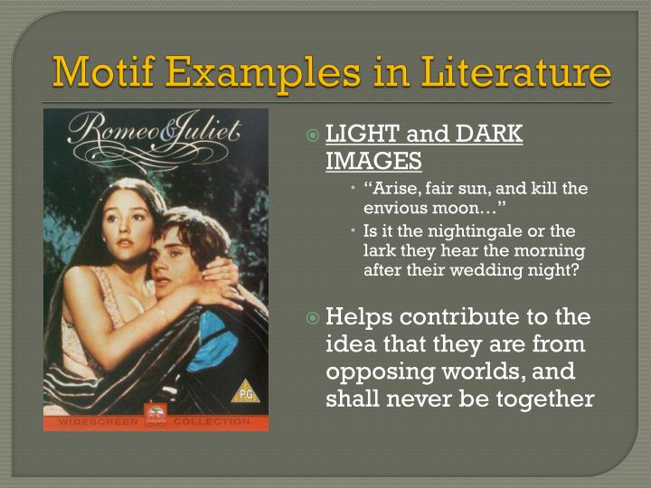 PPT The Study of Motifs PowerPoint Presentation ID3069783
