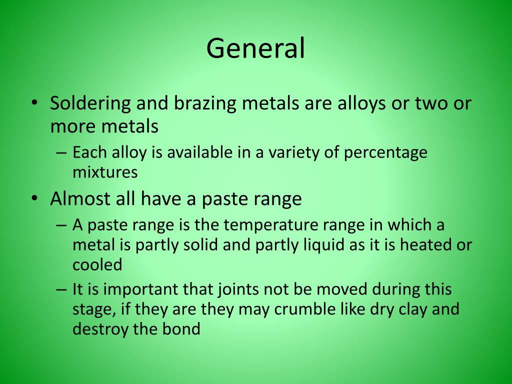 PPT Soldering, Brazing and Braze Welding PowerPoint Presentation