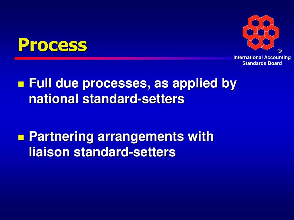 PPT Convergence of Accounting Standards and the IASB Process