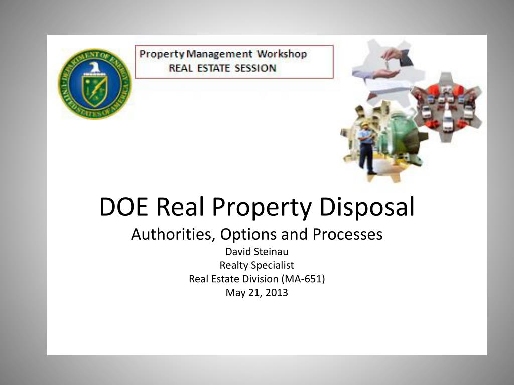 PPT DOE Real Property Disposal Outline PowerPoint Presentation