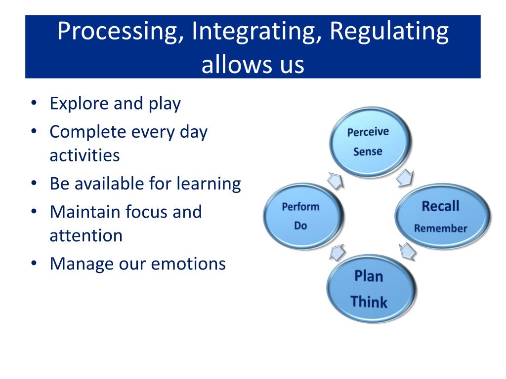 PPT Sensory Processing, Sensory Integration, Regulatory Disorder PowerPoint Presentation ID