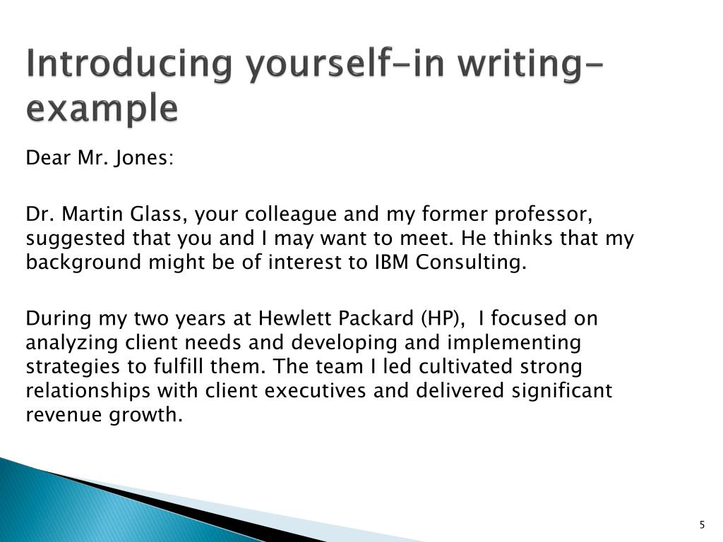 PPT Introducing yourself at large meetingexample PowerPoint