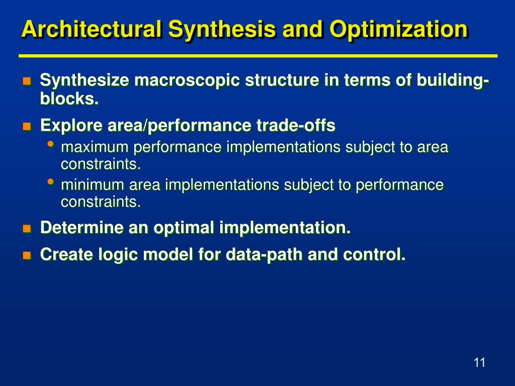 PPT COE 561 Digital System Design & Synthesis Architectural Synthesis
