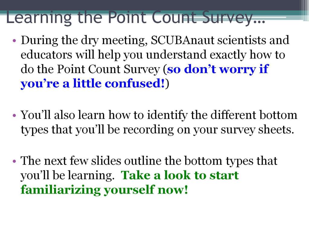 PPT Atlantic and Gulf Rapid Reef Assessment (AGRRA) Point Count