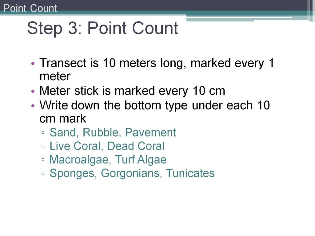 PPT Atlantic and Gulf Rapid Reef Assessment (AGRRA) Point Count