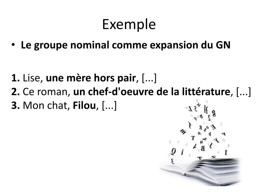 PPT Le groupe nominal PowerPoint Presentation, free download ID3079451