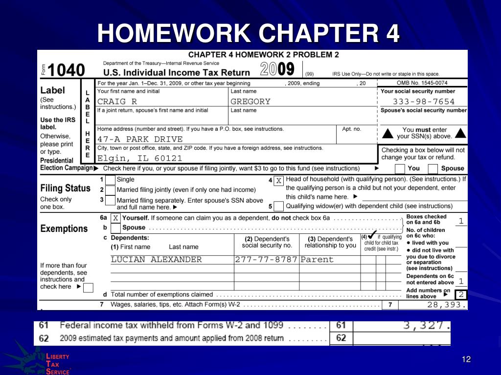 PPT Liberty Tax Service Basic Tax Course Lesson 5 PowerPoint