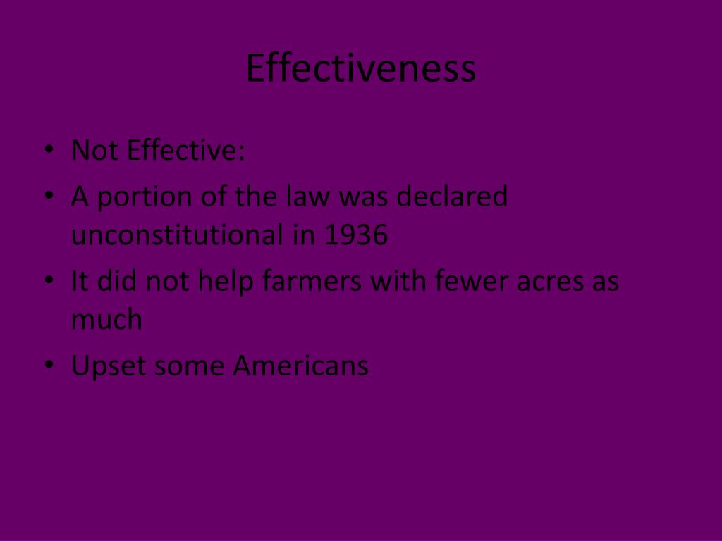 PPT New Deal Legislation The Agricultural Adjustment Act PowerPoint