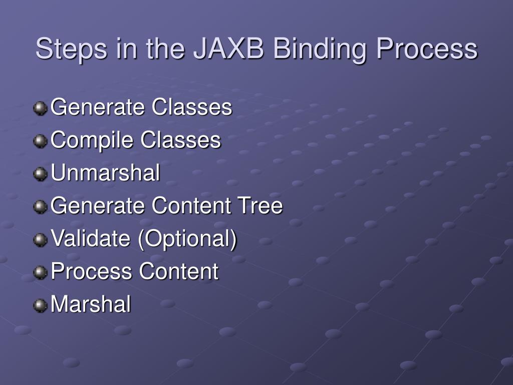 PPT JAXB Java Architecture for XML Binding PowerPoint Presentation