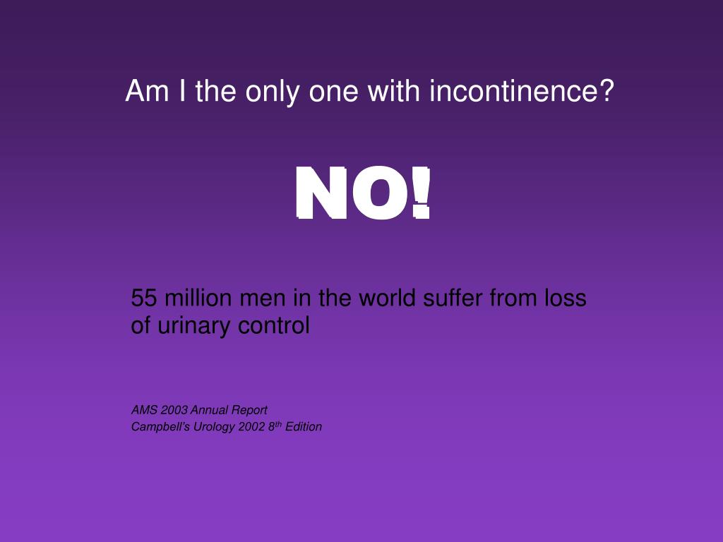 PPT Incontinence and Prostate Cancer PowerPoint Presentation, free