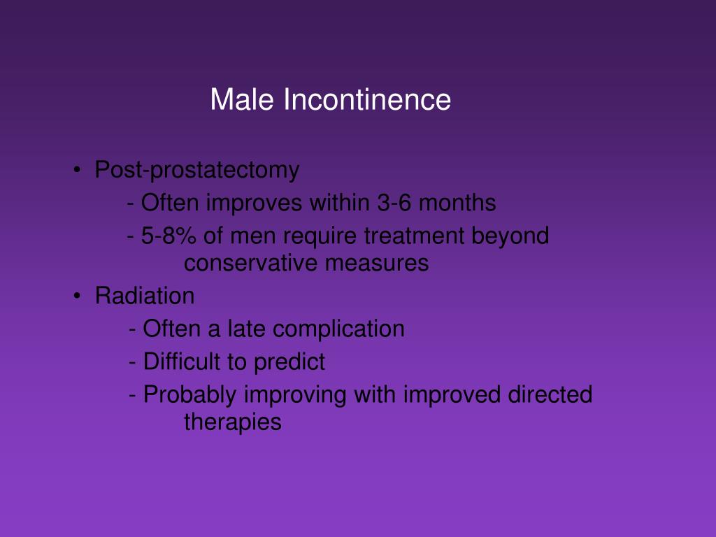 PPT Incontinence and Prostate Cancer PowerPoint Presentation, free