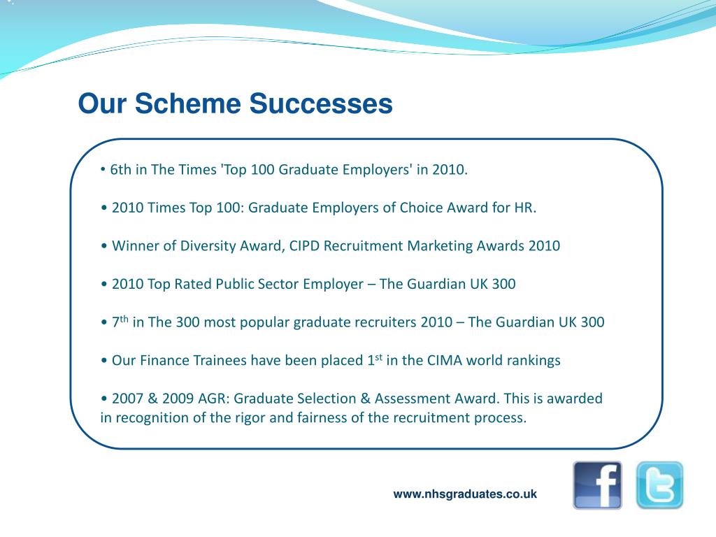 PPT NHS Graduate Management Training Scheme 2011 Applicant