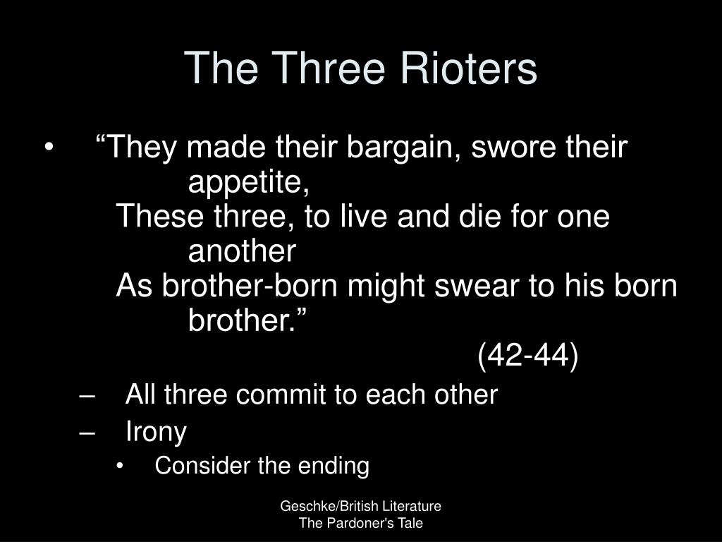PPT “The Pardoner’s Tale” PowerPoint Presentation, free download ID