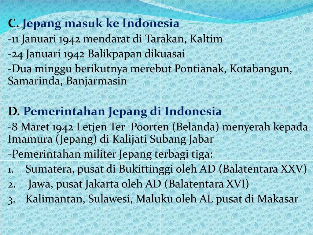 PPT PENDUDUKAN JEPANG DI INDONESIA PowerPoint Presentation, free