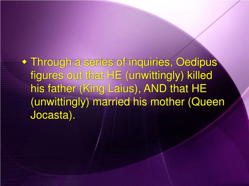 PPT A Brief Summary of Oedipus Rex PowerPoint Presentation, free